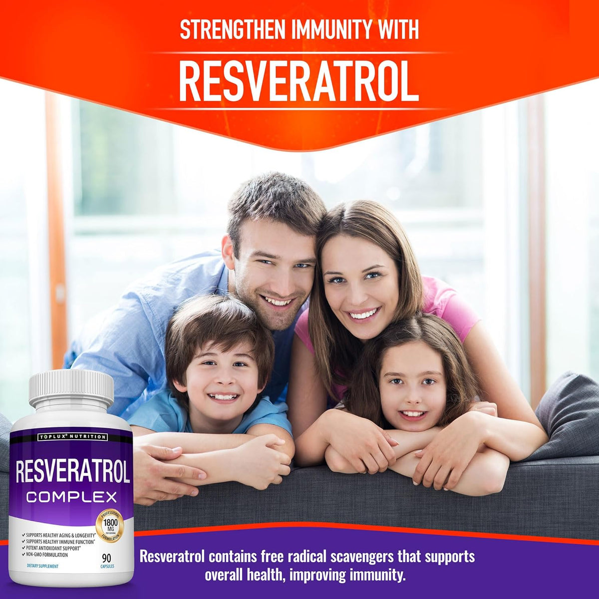 Resveratrol Supplement 1800Mg