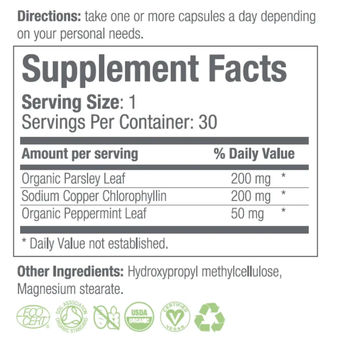 Deodorizing Supplement for Complete Body Care
